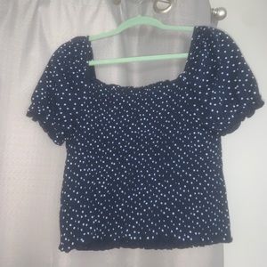 off the shoulder crop top